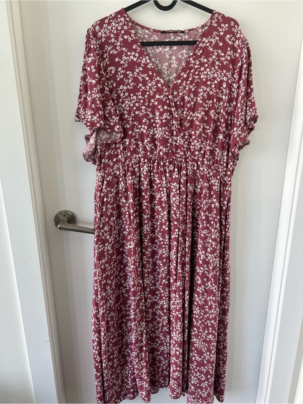 BloomChic Rose Floral V-Neck Maxi Dress